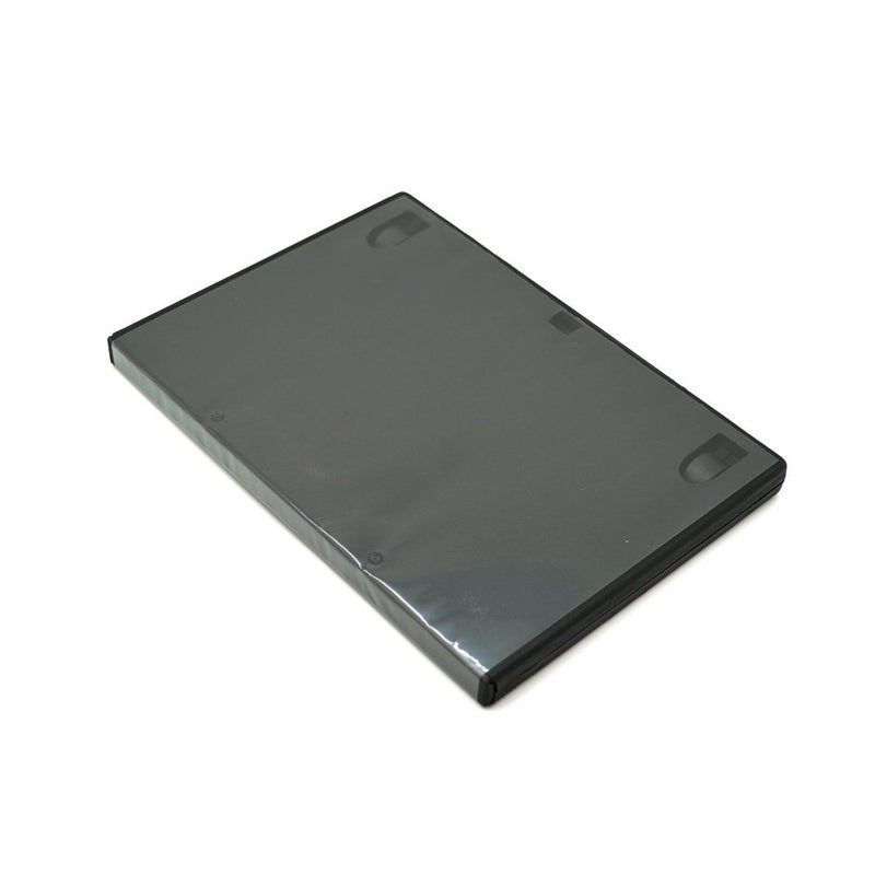 maxtek 25 Pack Maxtek Standard 14mm Black Signle Disc DVD Cases with Outter Clear Sleeve - Image 3